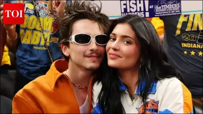 Kylie Jenner and Timothée Chalamet Coordinate in Denim at NBA Finals Game 4