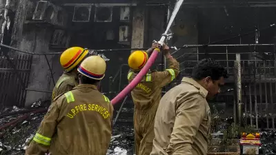 Lucknow Fire: Bulldozer Action Against Illegal Building in Aliganj Blaze