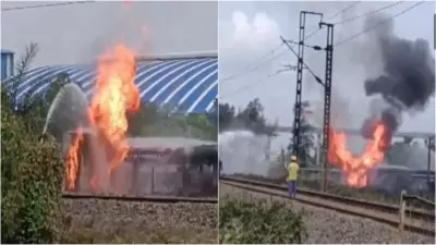 Massive Blaze at Naphtha Pipeline in Haldia: Several Injured, Houses Damaged, Train Services Disrupted