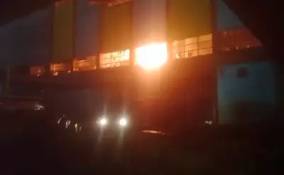 Massive Fire at Kolaghat Thermal Power Station After Lightning Strike