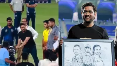 MS Dhoni returns to cricket field at Jharkhand T20 League opening ceremony
