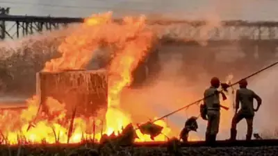 Over 10 Injured in West Bengal Naphtha Pipeline Fire, Trains Disrupted