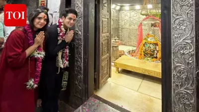 Ranveer Allahbadia and Juhi Bhatt Seek Blessings at Mahakaleshwar Temple on His Birthday