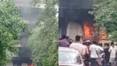 Refrigerator Compressor Explosion Sparks Fire at Noida Market