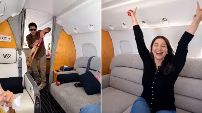 Sachin Tendulkar Plays Cricket Inside Private Jet, Sara Takes Catch