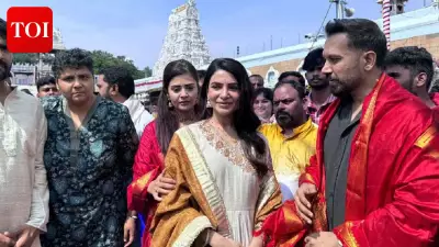 Samantha Visits Tirumala Temple for 'Maa Inti Bangaram' Success Blessings