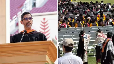 Stanford Graduates Walk Out During Sundar Pichai’s Speech, Chant ‘Free Palestine’