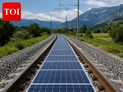 Swiss Railway Tests Solar Panels Between Tracks for Renewable Energy