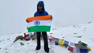Telangana Mountaineer Summits Two Peaks Including Virgin Peak in Ladakh