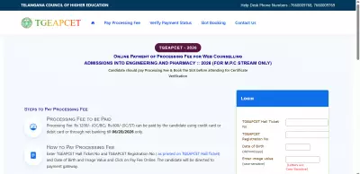 TG EAPCET Counselling 2026 Registration Begins: Check Schedule, Fee, Eligibility