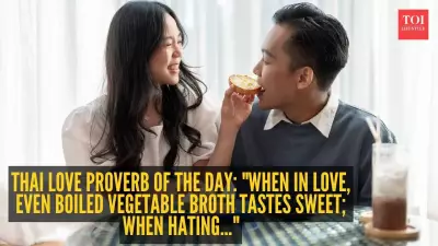 Thai Love Proverb: When in Love, Even Broth Tastes Sweet, Hating Makes Sugar Bitter