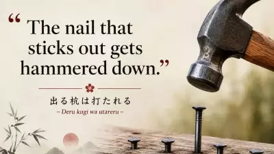 The Nail That Sticks Out: Japanese Wisdom on Harmony and Individuality