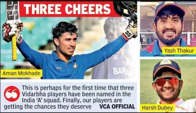 Three Vidarbha Cricketers Make India A Squad for Sri Lanka Tour