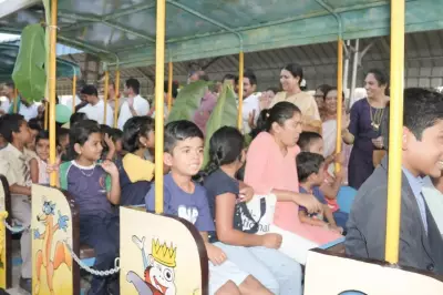 Toy Train Resumes at Davanagere Bal Bhavan After Covid Hiatus