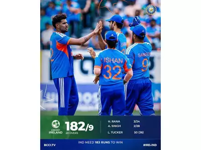 Tucker and Delany Propel Ireland to 182/9 Against India in First T20I