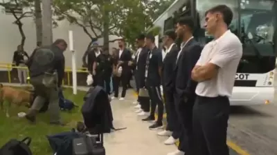 Uruguay World Cup arrival video goes viral over Manuel Ugarte's reaction to security checks