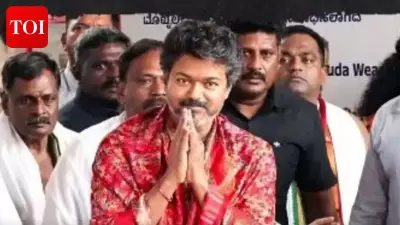 Vijay Visits Mookambika Temple in Kollur, Offers Prayers Amid Massive Crowds