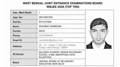 WBJEE 2026 Results: Shabwat Banerjee Tops, Check Full Merit List Here