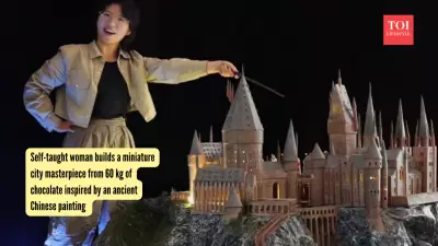 Woman Builds Ancient Chinese City Entirely Out of 60 kg of Chocolate