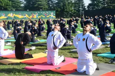 Yoga Day Celebrated at Rashtriya Military School, Chail with Community Participation