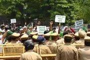 500 Farmers Protest in Noida Over Pending Developed Plots Demand