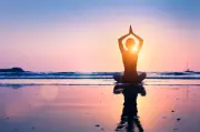 78-Year-Old Retired Nurse Annamma Trueb Vayalunkal Swears by Aqua Yoga for Health
