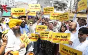 AAP protests outside BJP office over AI-generated video targeting Punjab CM Mann