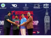 Advocate V K Dubey Honored at 2nd International Bar & Bench Badminton Championship in London