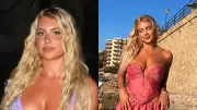 Andreea Dragoi Stuns at Miami Swim Week in Black One-Piece Swimsuit
