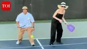 Angelina Jolie Plays Pickleball with Son Pax at Charity Event in LA