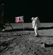 Apollo Moon Flags Likely Turned White After Decades of Solar Radiation