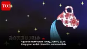 Aquarius Horoscope Today: June 4, 2026 - Focus on Restraint and Support