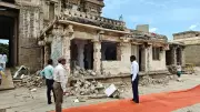 ASI Clears Illegal Office Near Virupaksha Temple Arch in Karnataka