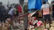 Beer Cartons Looted After Pick-Up Van Overturns in Odisha's Balasore