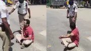 Bengaluru Man Stages Sit-In Protest After Governor's Convoy Halts Traffic