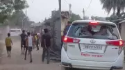Bihar Minister's Car Pelted with Stones in Madhubani