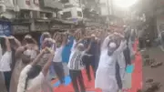 BJP Minority Morcha hosts yoga session at Mumbai's Minara Masjid ahead of International Yoga Day