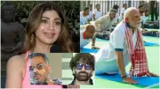 Bollywood Stars Shilpa Shetty, Suniel Shetty, Neil Nitin Mukesh Celebrate International Yoga Day 2026