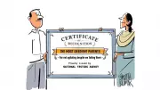 Cartoon Satirizes Overly Obedient Parents in Modern Parenting