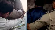 Cop Risks Life to Save Man Attempting Suicide in Surat, Netizens Laud Bravery