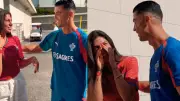 Cristiano Ronaldo Comforts Emotional Fan Celine Dept in Viral Video