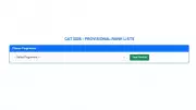 CUSAT CAT 2026 Provisional Rank List Released on June 11