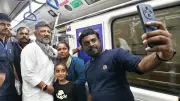 DK Shivakumar Takes Bengaluru Metro Ride, Shares Pictures Online