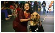 Ekta Jain walks runway with rescue pets at Ahmedabad Fashion Week