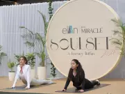 Elan Group Hosts International Yoga Day with Elnaaz Norouzi at Elan Miracle Mall