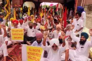 Farmer Unions Protest in Amritsar, Demand Rollback of Fuel and LPG Price Hike