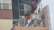 Fire Breaks Out at Namma Metro Signboard in Bengaluru, No Injuries