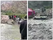 Flashflood Disrupts Traffic on Manali-Leh Highway Near Jispa, Tourists Evacuated
