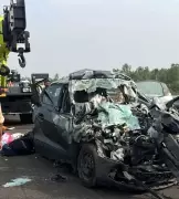 Four Killed as Car Rams into Parked Truck on Ganga Expressway in Unnao