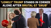 G7 Cameras Capture Awkward Moment: Trump Left Hanging by EU Chief von der Leyen